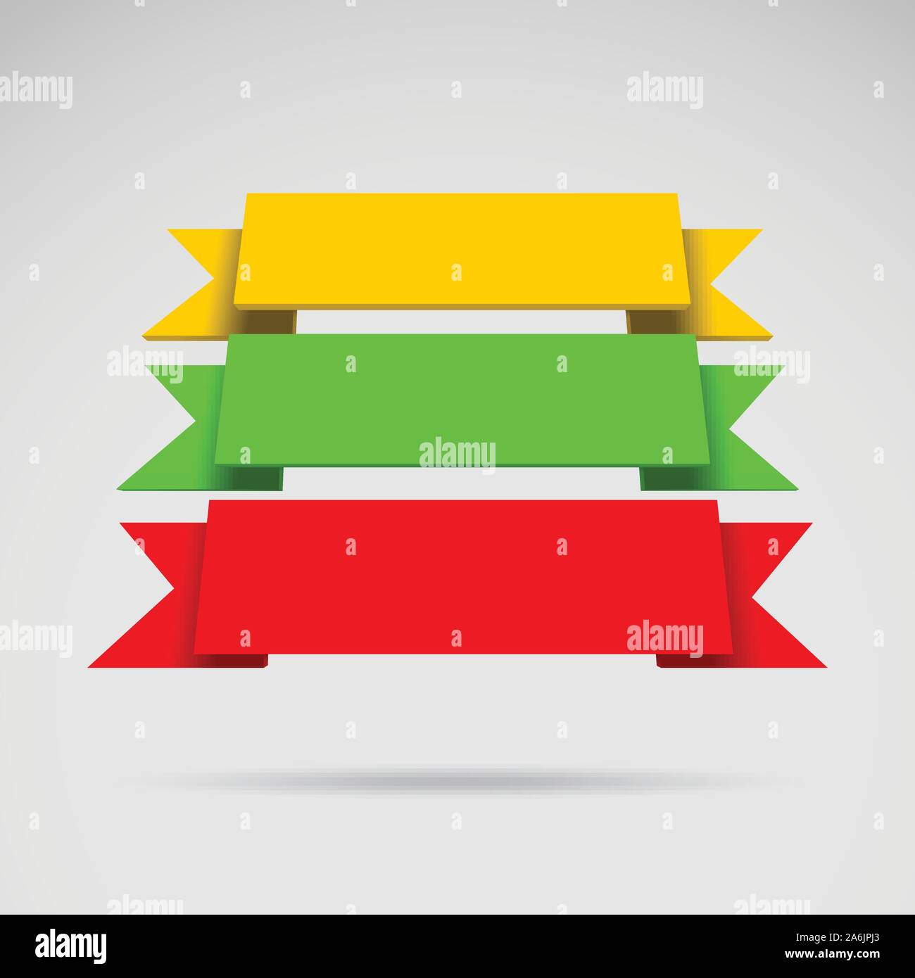 Colorful Vector Ribbons Infographic vector 3D colorful ribbons Stock Vector Image & Art - Alamy