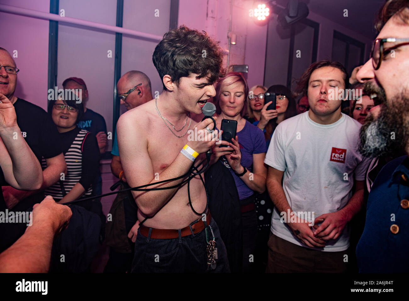 Manchester, UK. 26th October 2019. Working Men's Club perform the 2nd