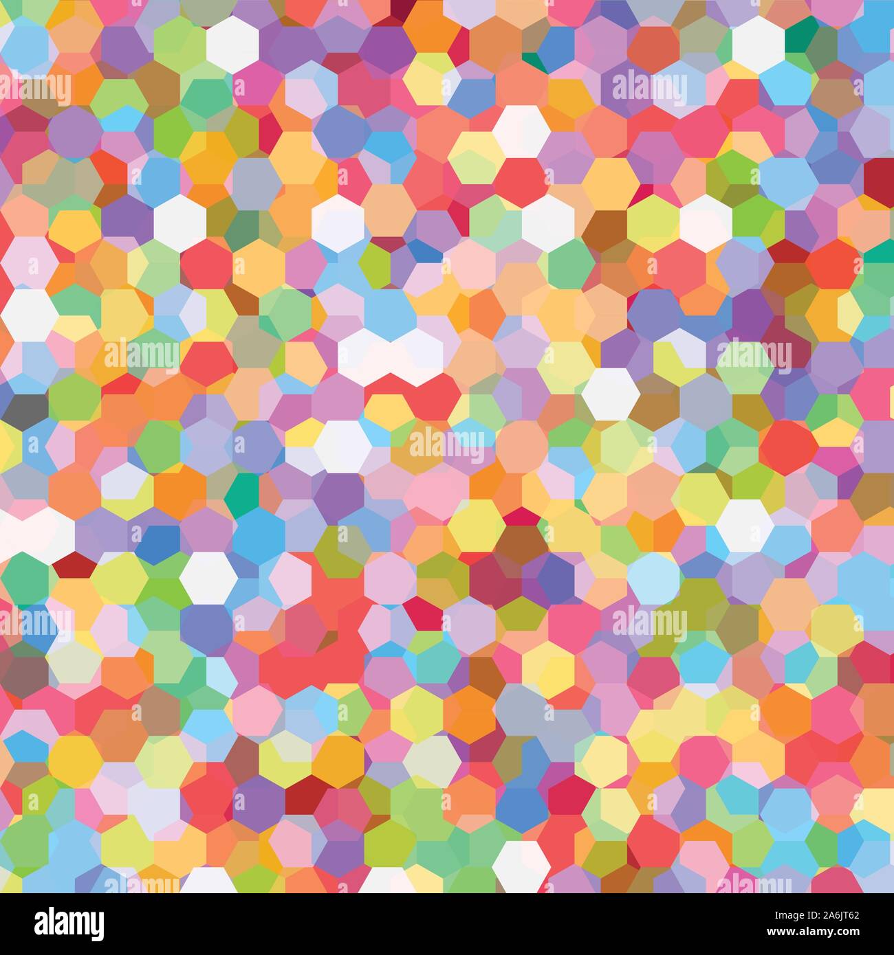 Abstract background with colorful hex polygons Stock Vector
