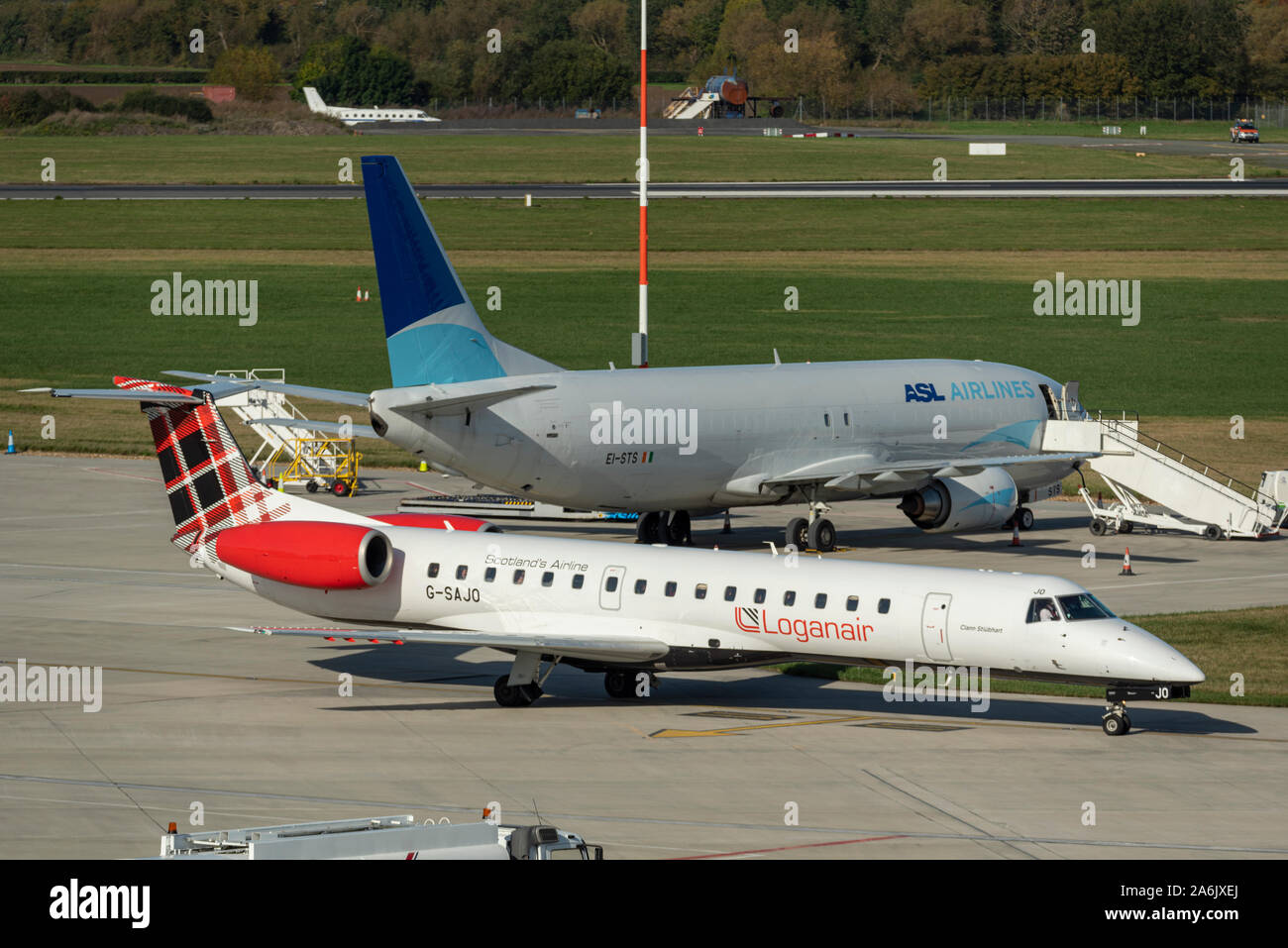 Loganair airplane hires stock photography and images Alamy