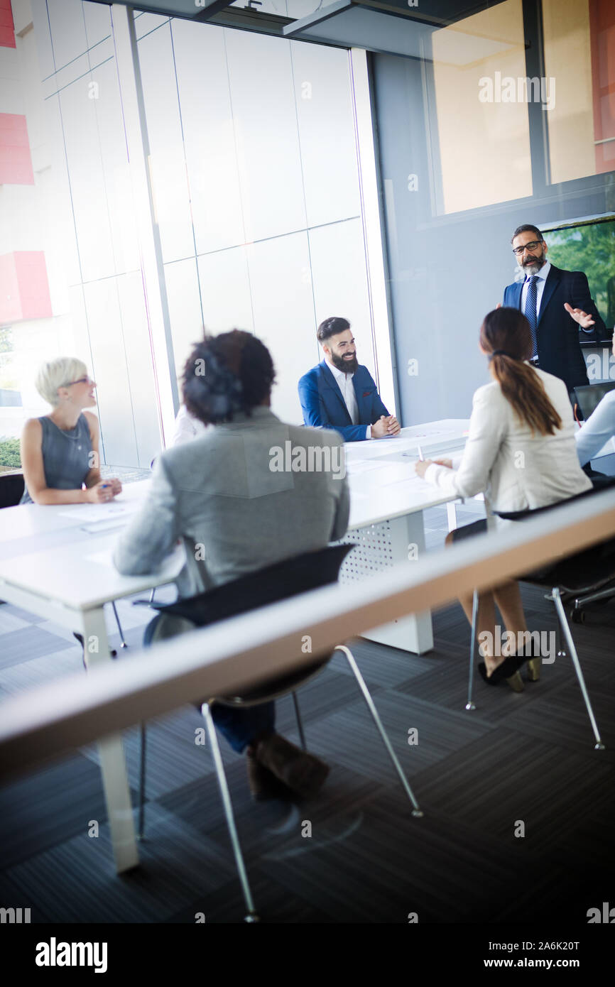 Meeting Corporate Success Business Brainstorming Teamwork Concept Stock ...