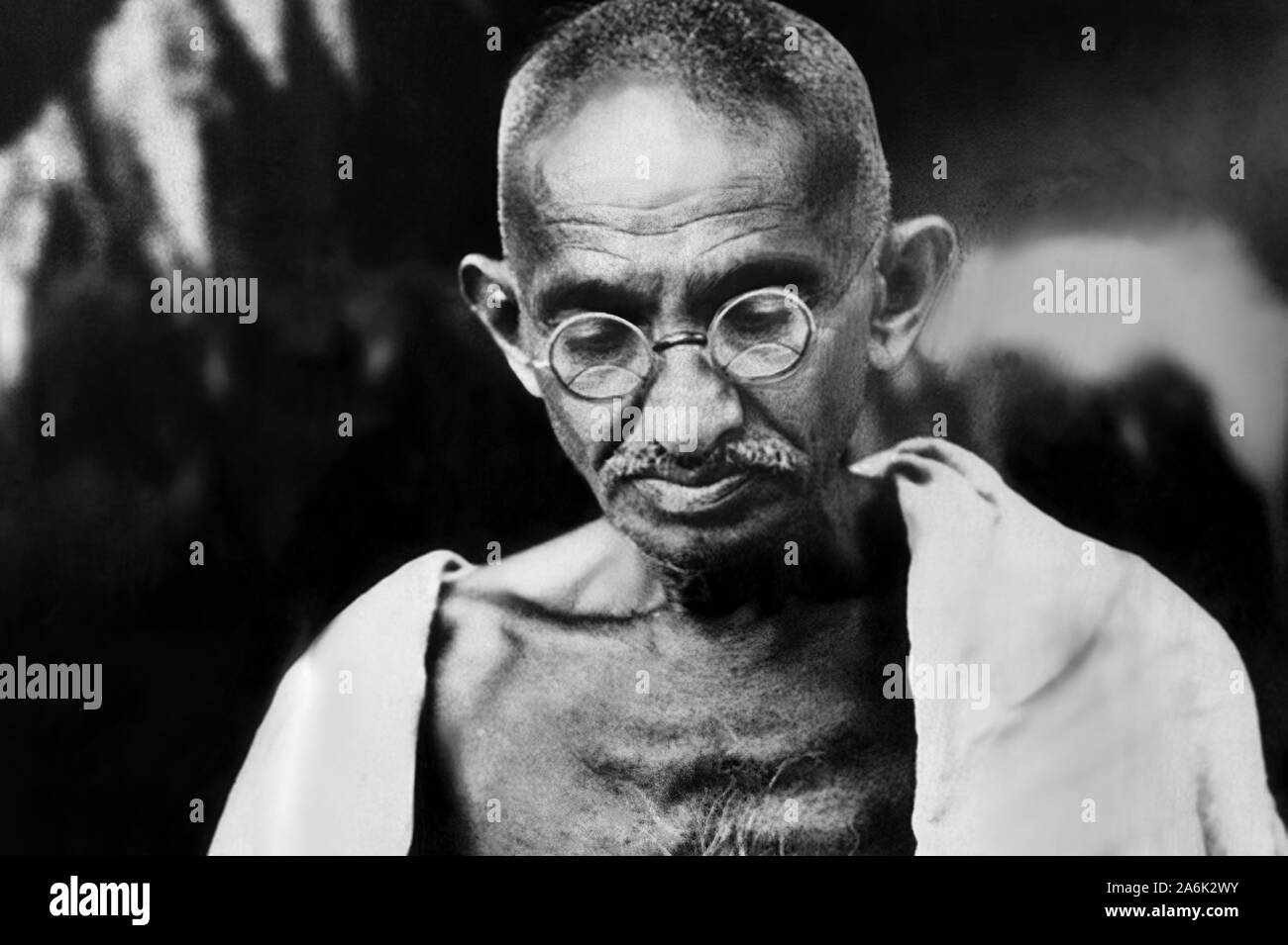 MOHANDAS MAHATMA GANDHI - Indian leader (1869-1948) Stock Photo