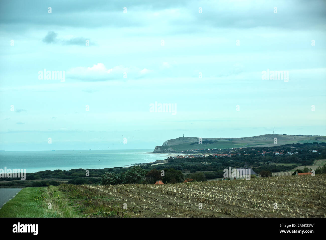 Die französische Opalküste zwischen Cap Gris-Nez und Cap Blanc-Nes in der Region Pas des Calais in Nordfrankreich Stock Photo