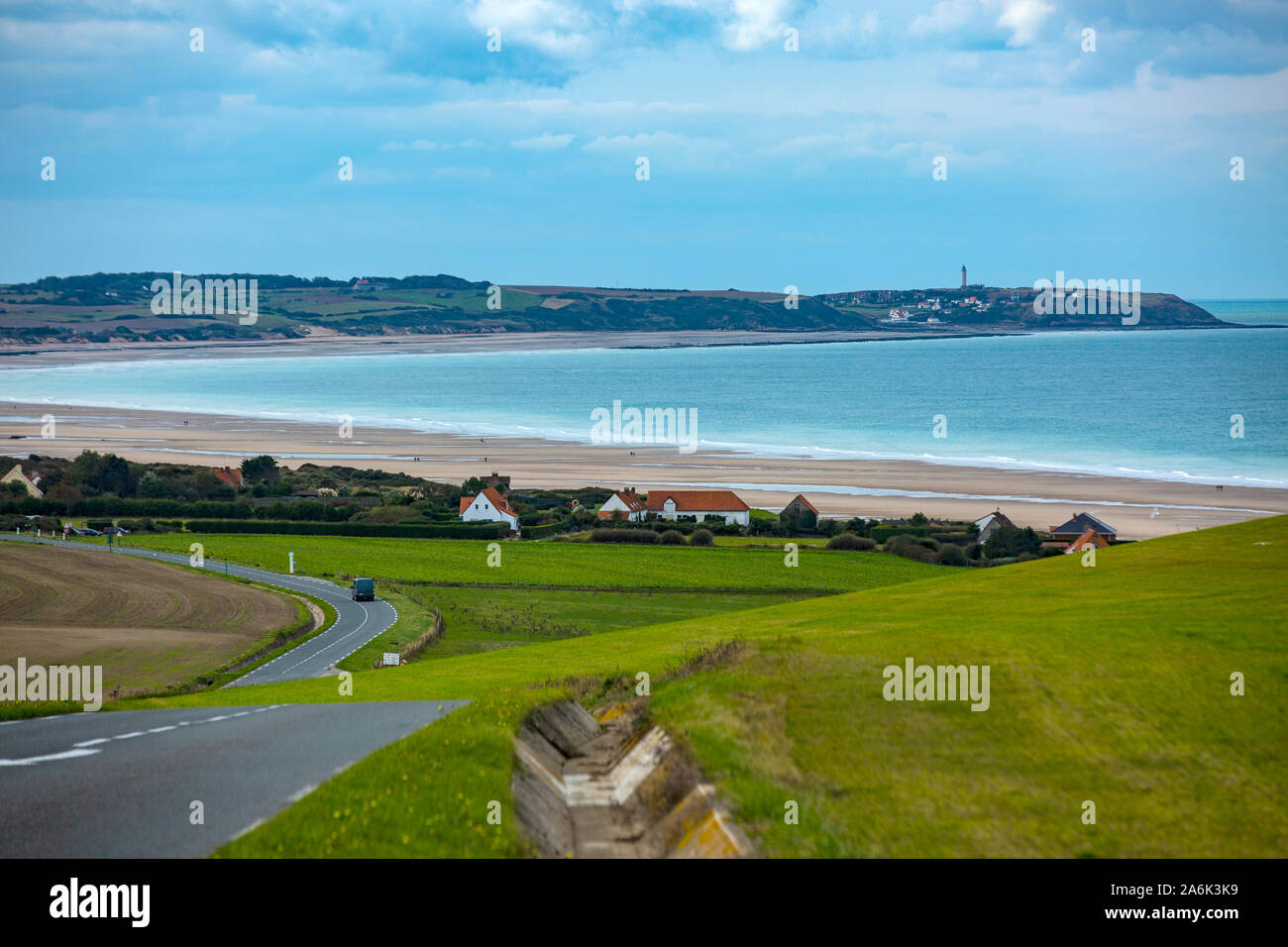 Die französische Opalküste zwischen Cap Gris-Nez und Cap Blanc-Nes in der Region Pas des Calais in Nordfrankreich Stock Photo