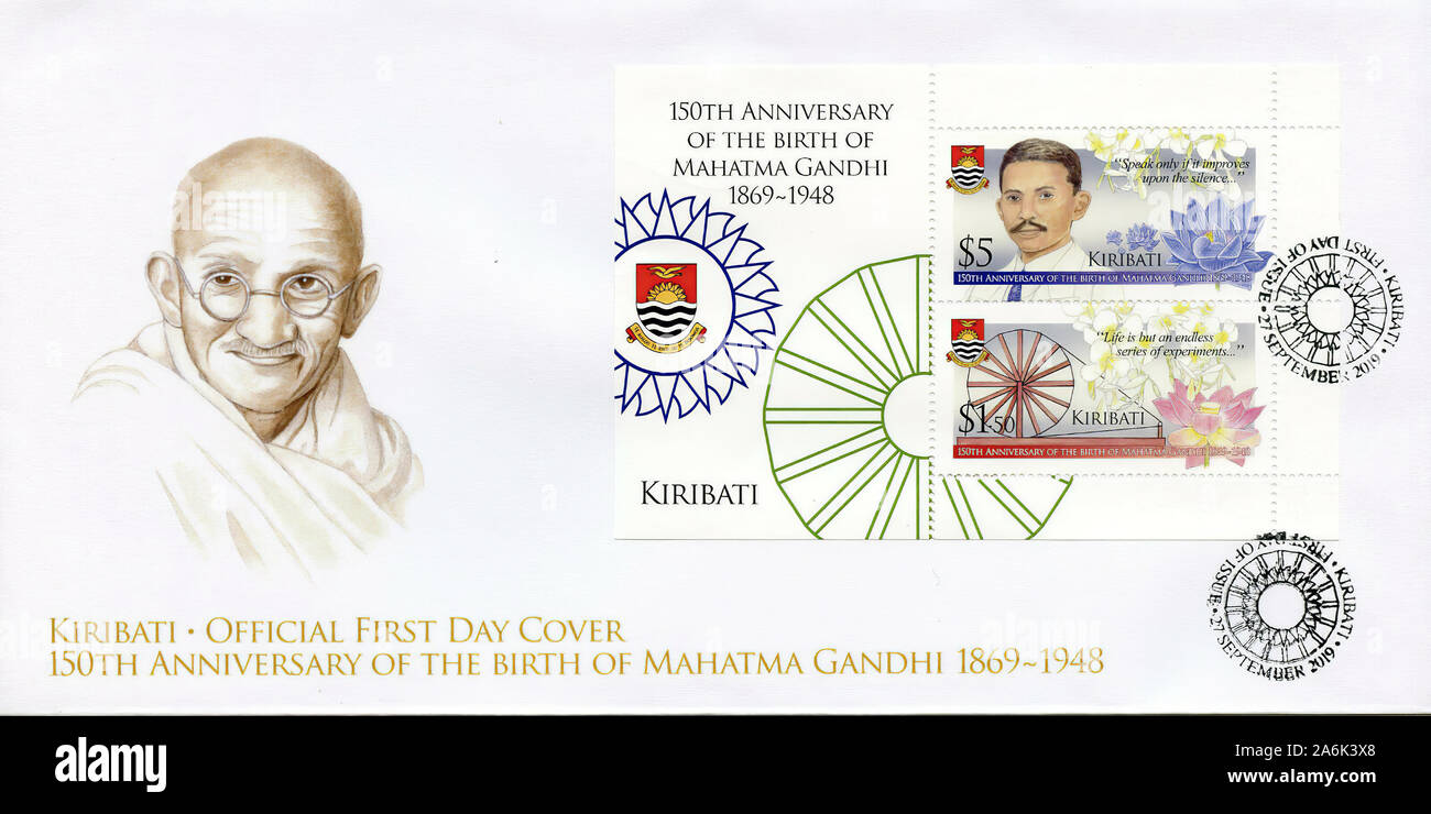 MOHANDAS MAHATMA GANDHI - Indian leader (1869-1948) Stock Photo