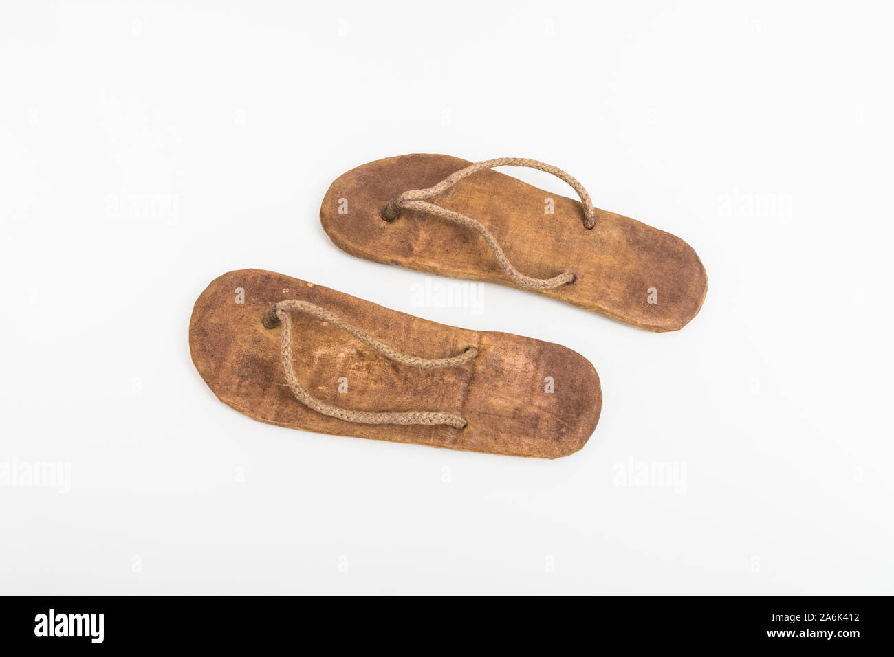 Handmade brown hippy flip flops / flip-flops. For alternative lifestyle