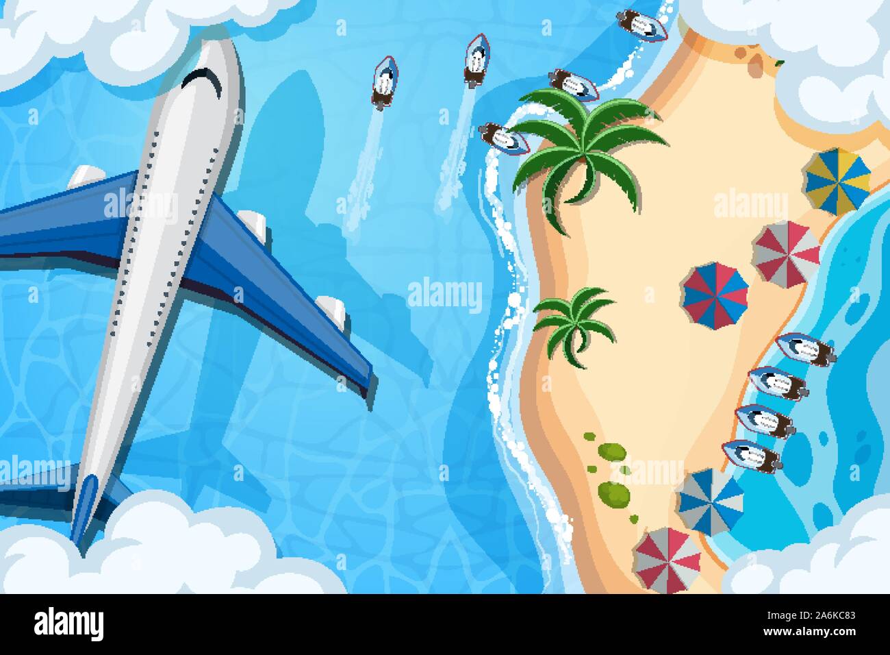 Set of aerial view scenes illustration Stock Vector Image & Art - Alamy
