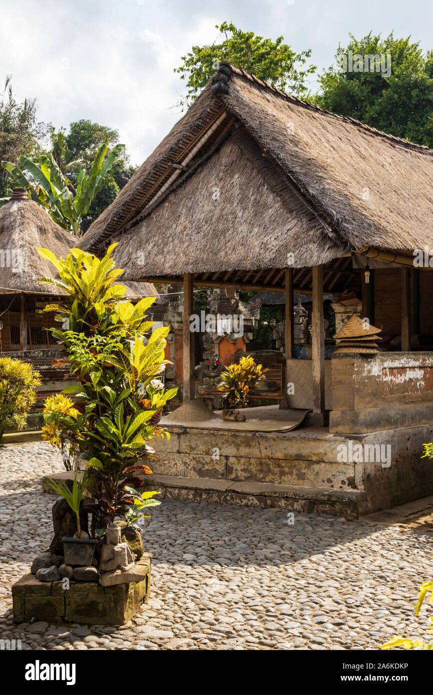 Traditional Balinese houses, Ubud, Bali, Indonesia, Southeast Asia