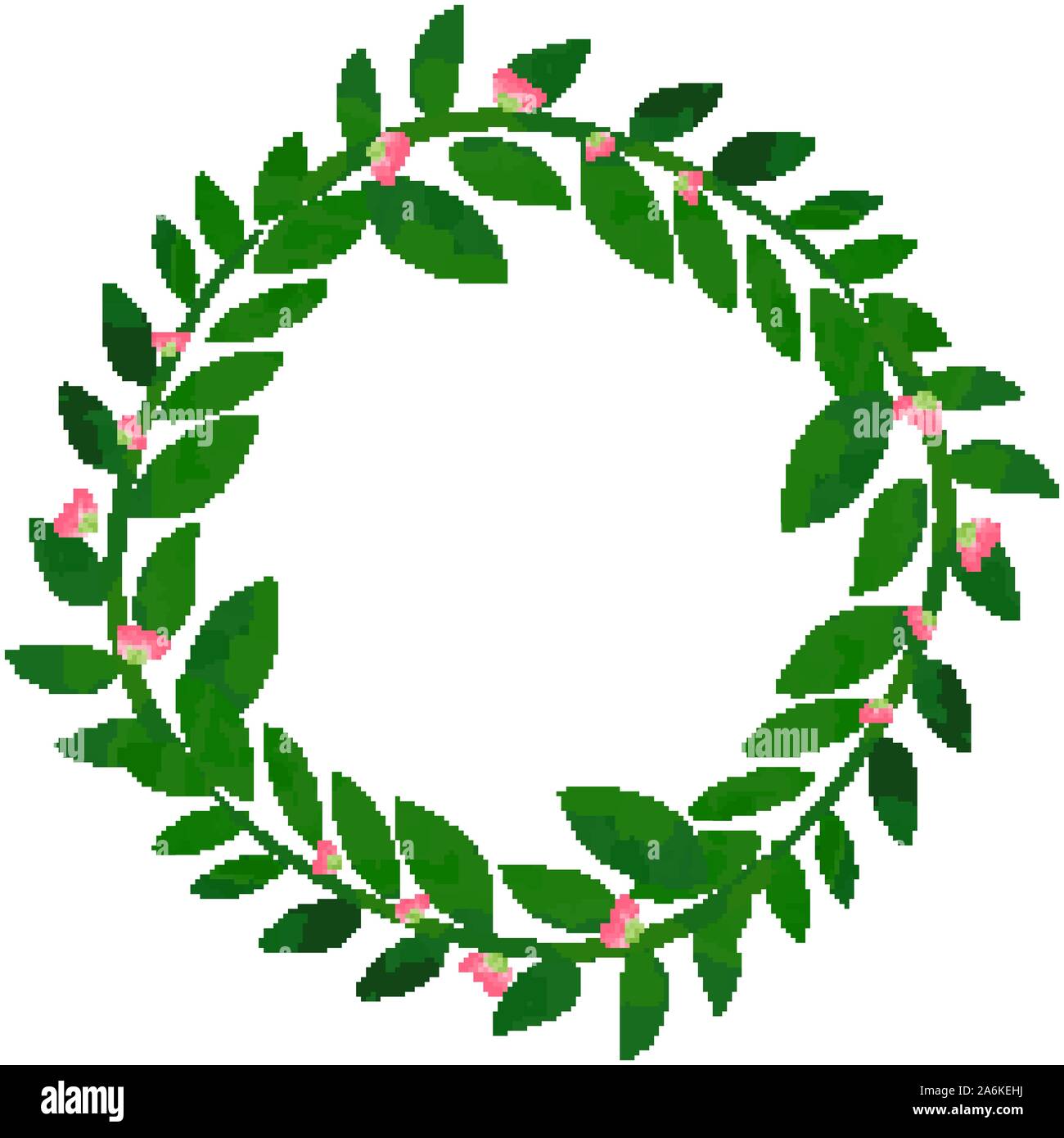 Frame design with flowers and leaves illustration Stock Vector Image ...