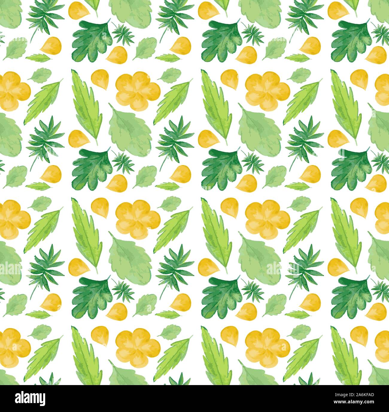 Seamless background design with yellow flowrs illustration Stock Vector ...