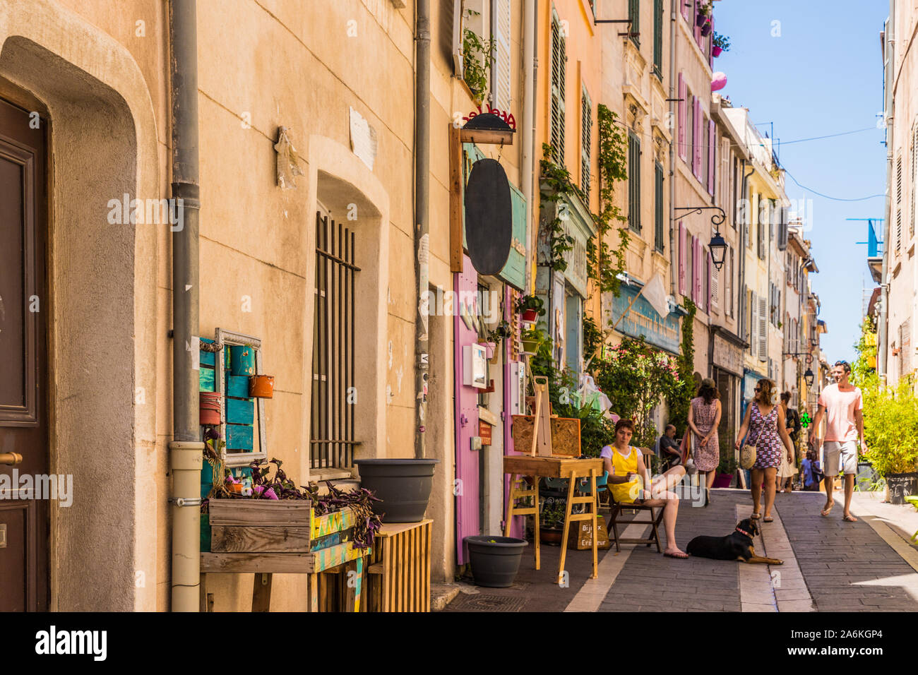 A View in Marseille in France Stock Photo