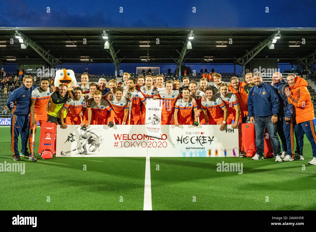 Amstelveen, Netherlands. 27th Oct, 2019. AMSTELVEEN, 27102019, FIH