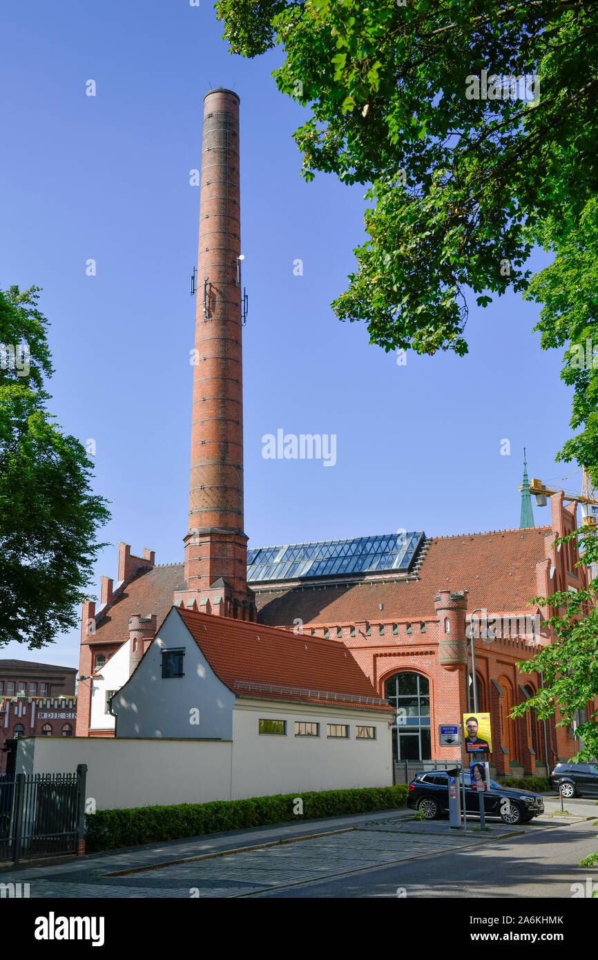 Altes Elektrizitätswerk, Am Spreeufer, Cottbus, Brandenburg, Deutschland Stock Photo