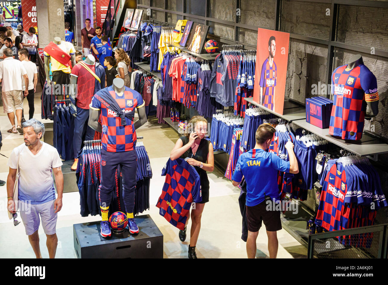 Official barcelona football club shop hi-res stock photography and images -  Alamy