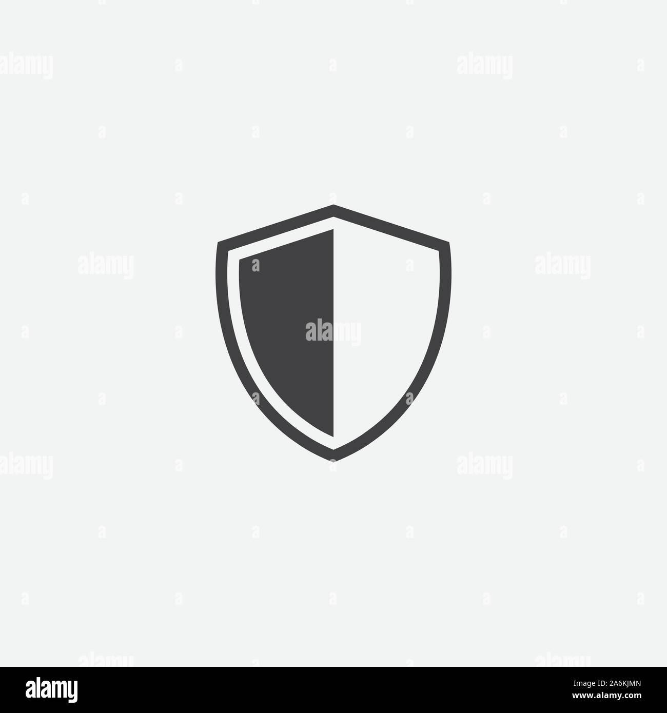 Shield, guard icon vector, shield linear logo illustration, Shield Line
