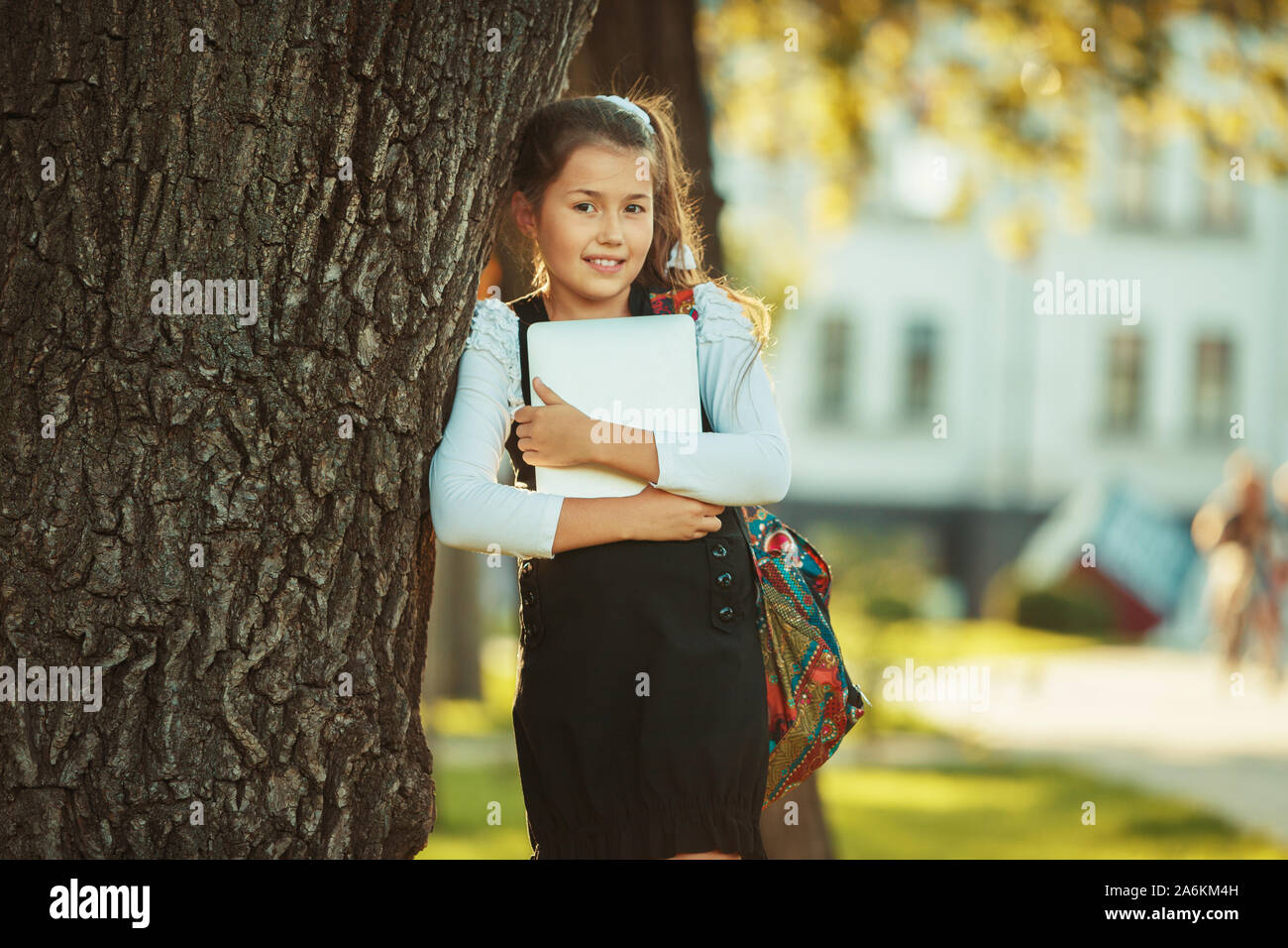 Girl dressed in a school uniform hi-res stock photography and images ...