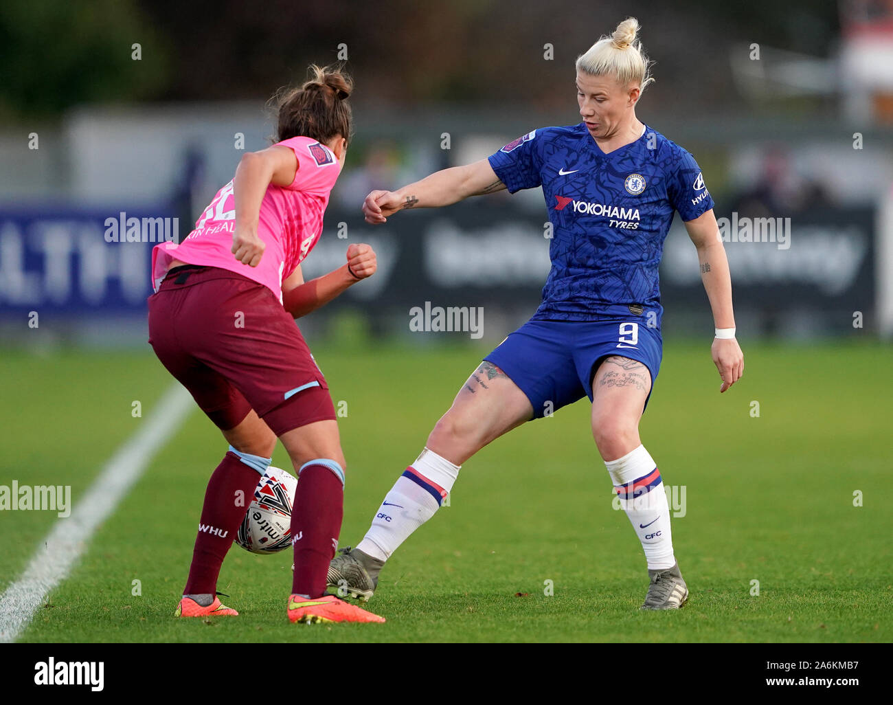 Chelsea Women's Bethany England (right) during the Women's Super League