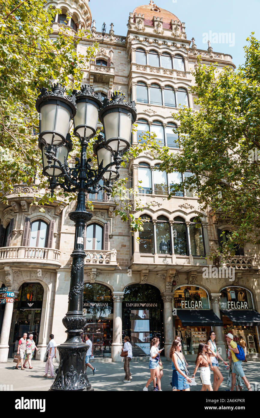 Barcelona Spain Catalonia Catalunya Eixample Passeig de Gracia Casa