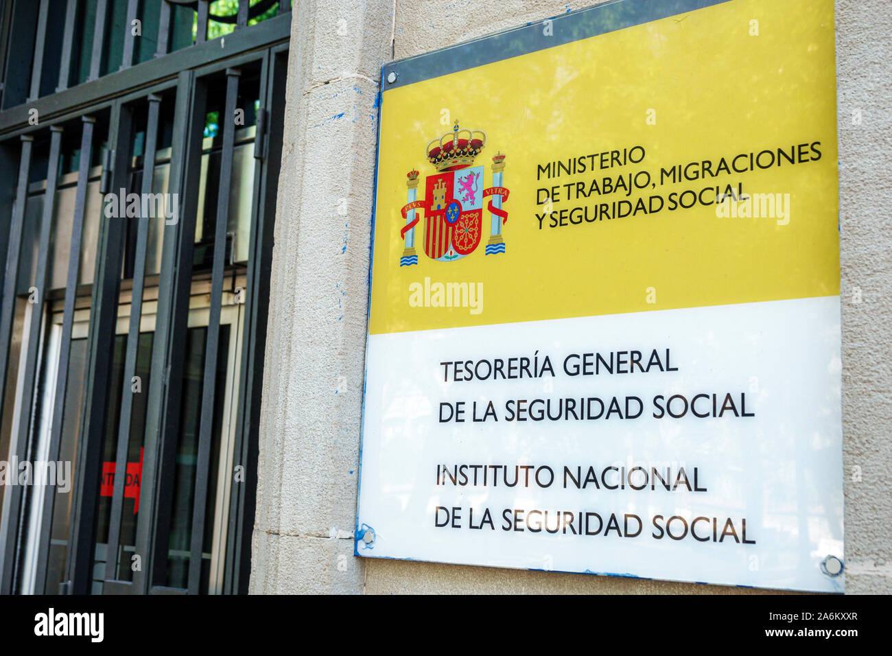 Tarragona Spain Hispanic Catalonia Ministry of Labor,Migrations & Social Security,Ministerio de Trabajo,Migraciones y Seguridad Social,government buil Stock Photo