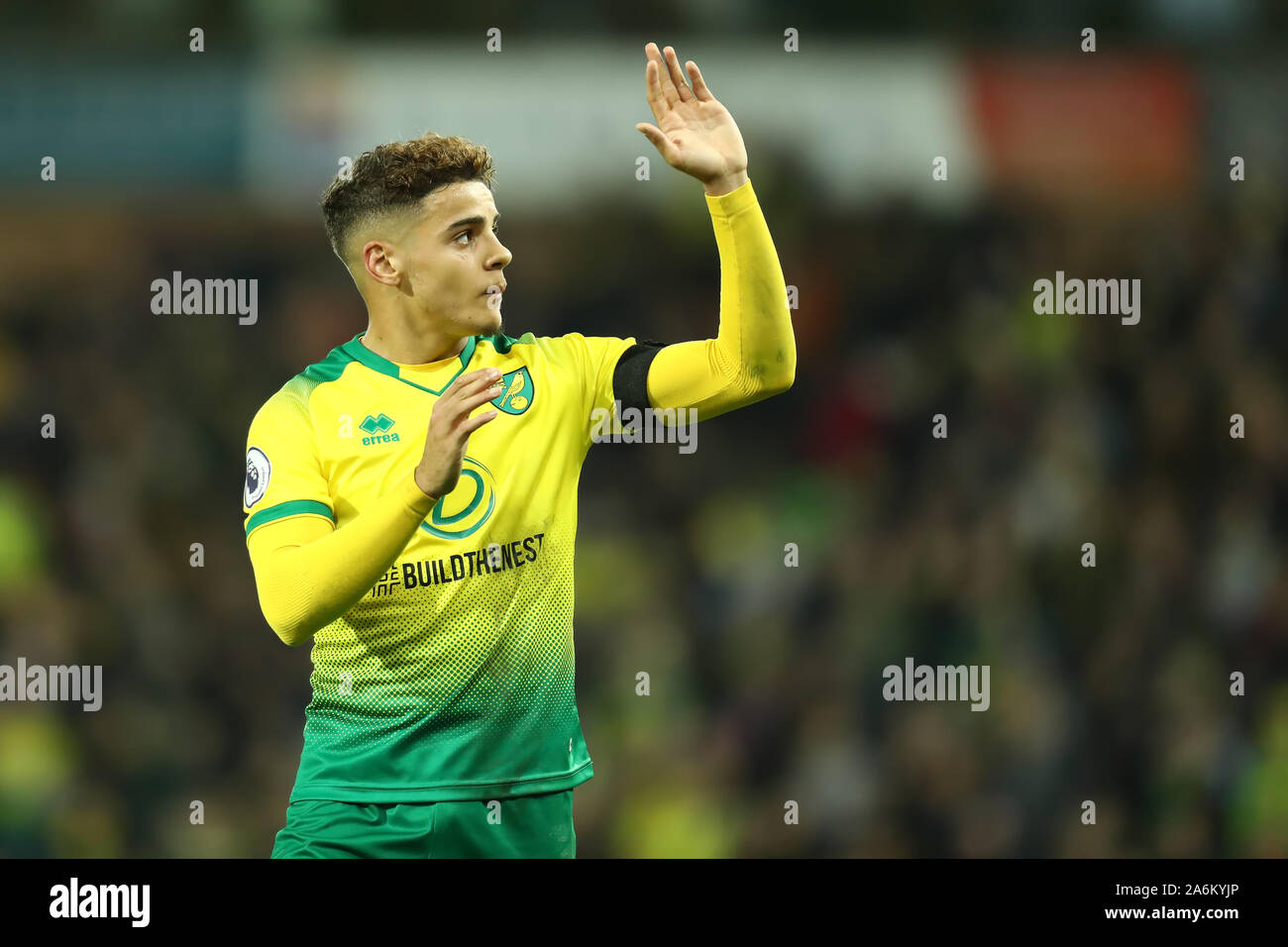 Norwich Uk 27th Oct 2019 English Premier League Football Norwich Versus Manchester United Max Aaron Of