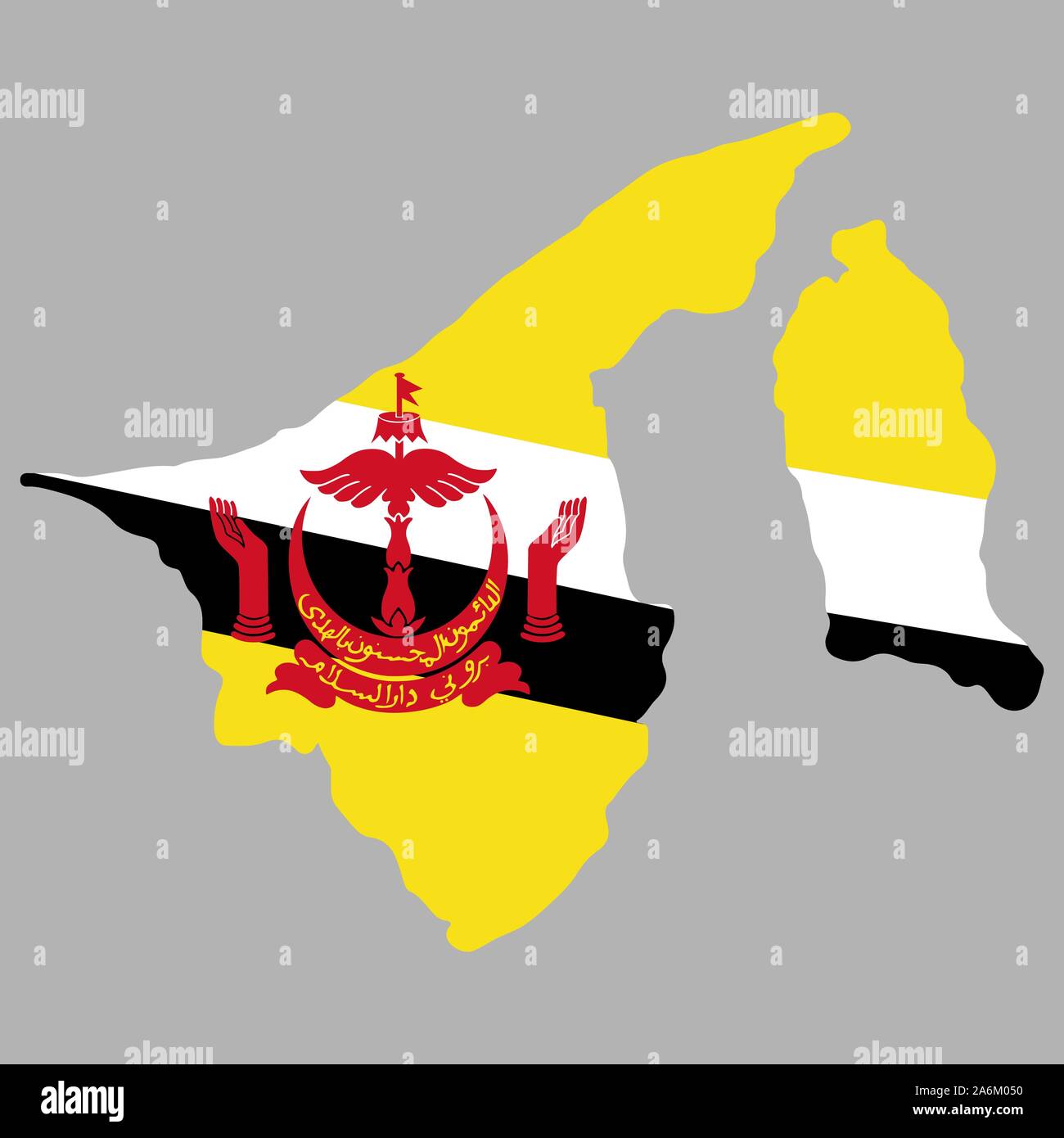 Brunei Map Flag Vector Vector illustration eps 10 Stock Vector Image