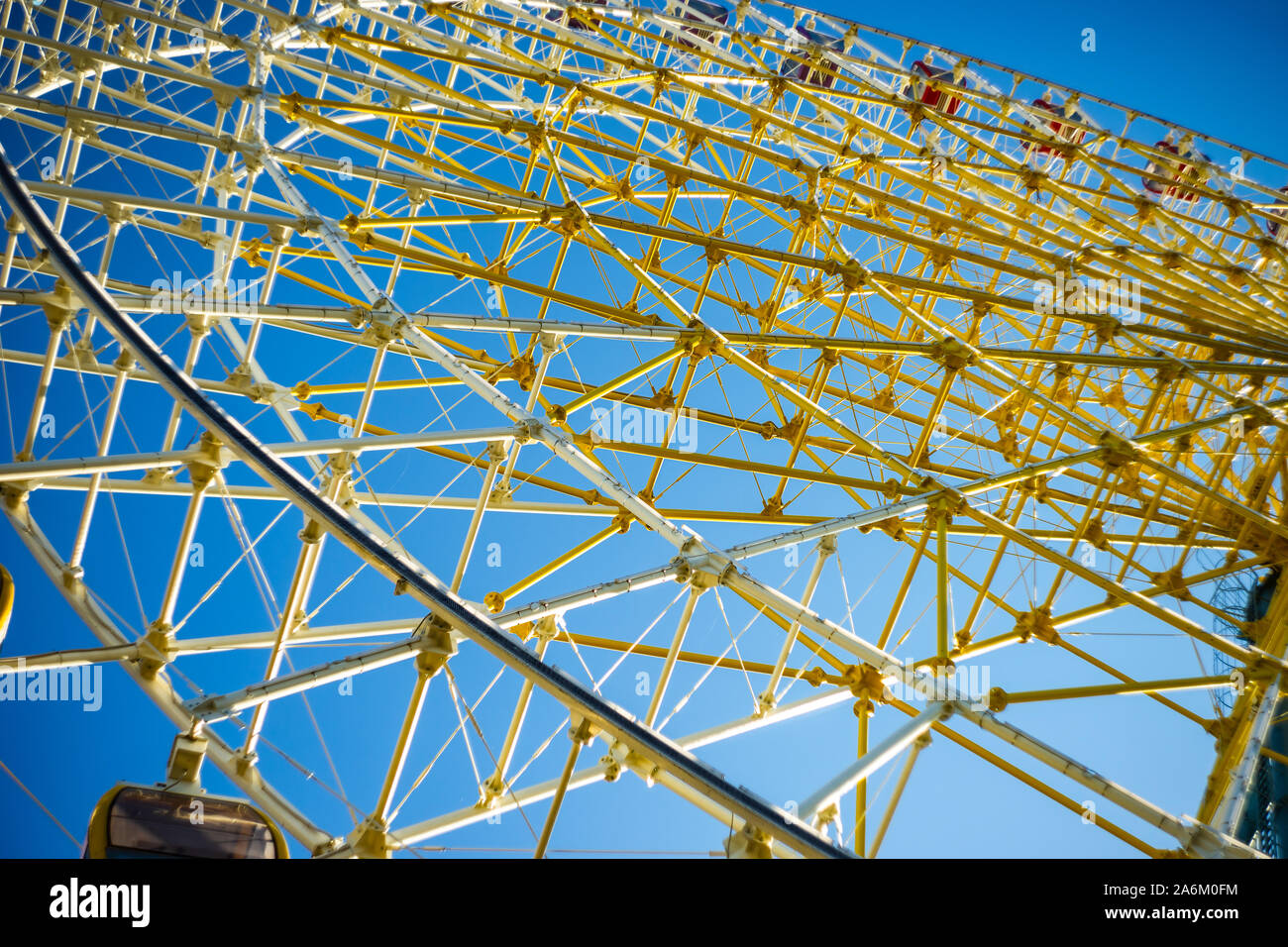 One of Tbilisi's sightseeing ferris wheel on the hilltop of Mtatsminda