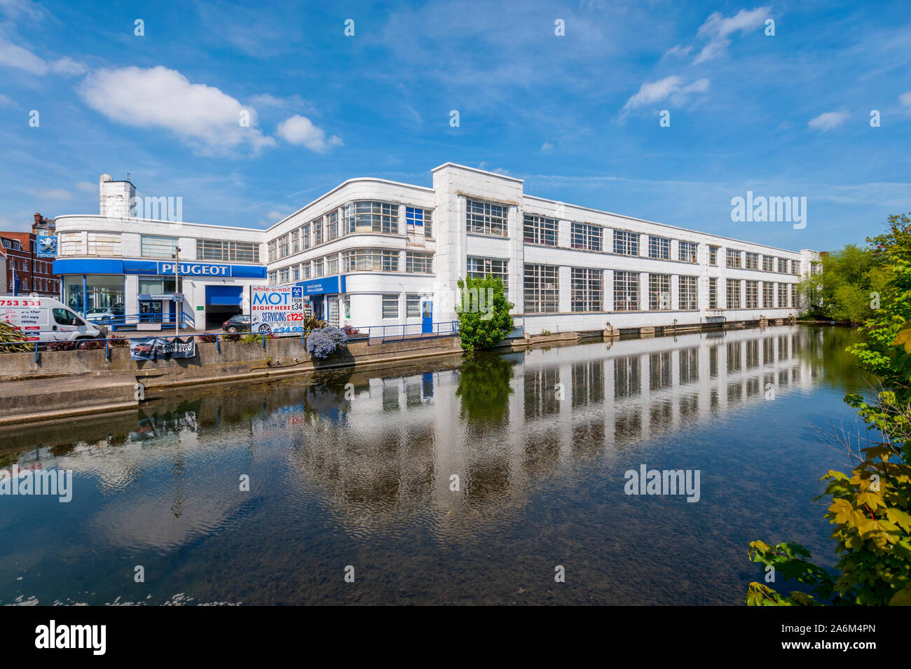 Grade II listed Rootes car company building in Mill Street, Maidstone, Kent Stock Photo