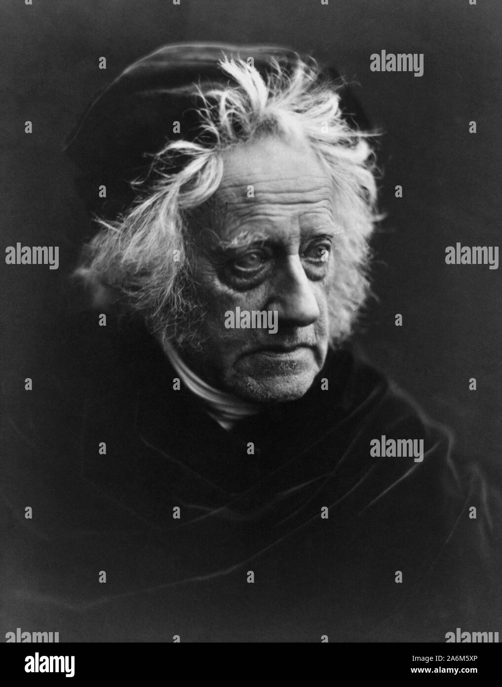 Sir John Frederick William Herschel, (1792 – 1871) English polymath, mathematician, astronomer, chemist, inventor, experimental photographer who invented the blueprint and did botanical work Stock Photo