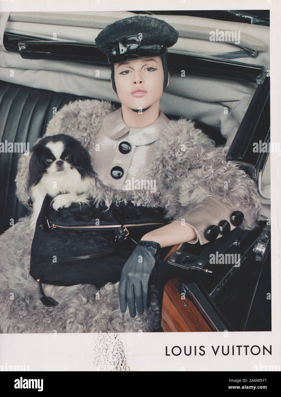 poster advertising Louis Vuitton handbag with Maartje Verhoef in paper  magazine from 2015 year, advertisement, creative LV Louis Vuitton 2010s  advert Stock Photo - Alamy
