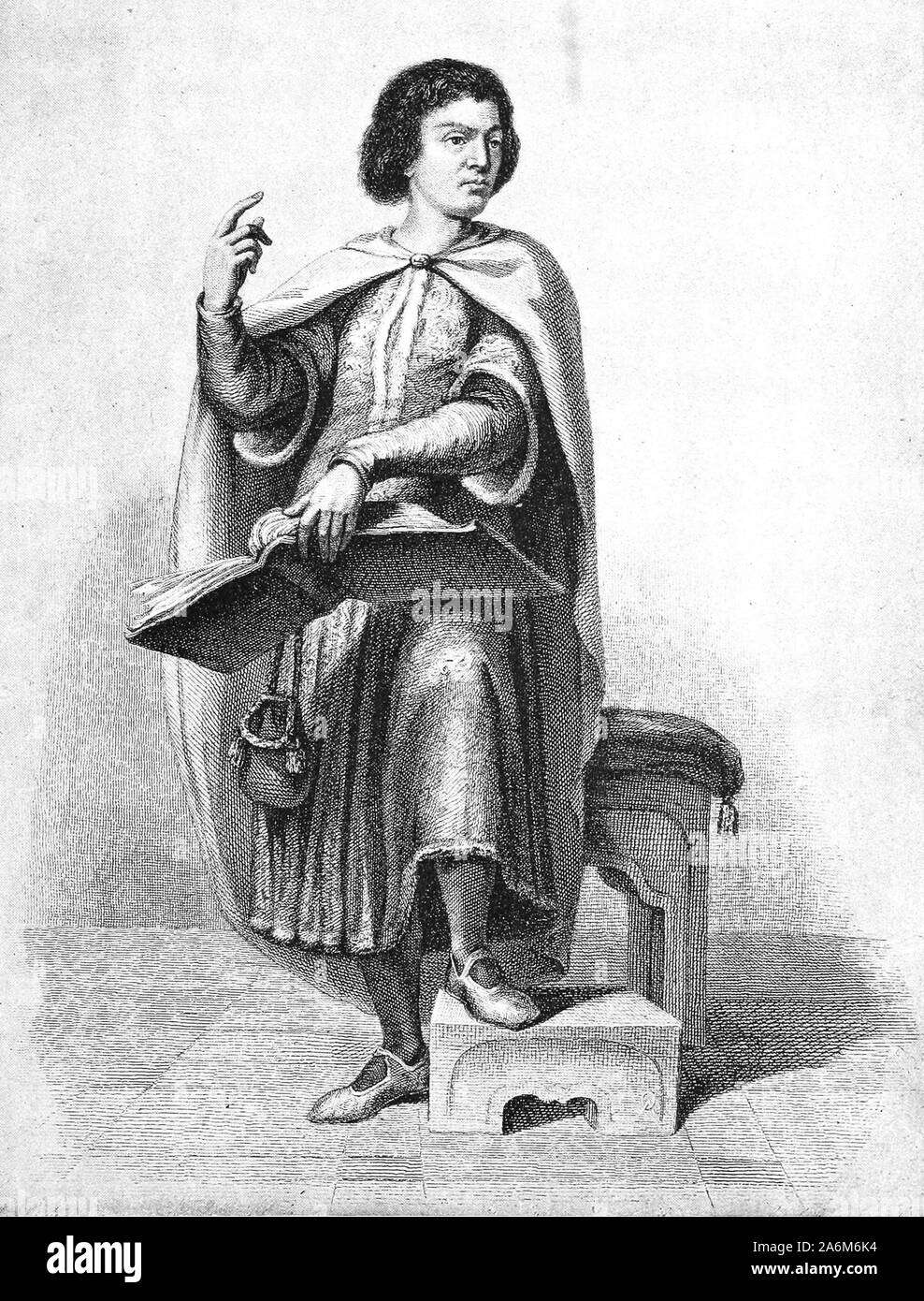 Peter Abelard (Petrus Abaelardus or Abailardus, Pierre Abélard, 1079 – 1142) medieval French scholastic philosopher, theologian, and preeminent logician Stock Photo