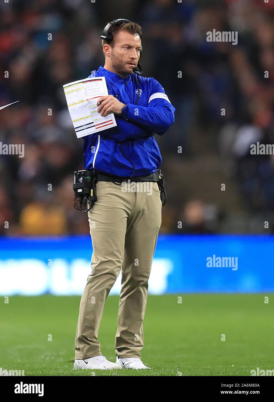 LA Rams' head coach Sean McVay during the NFL International Series