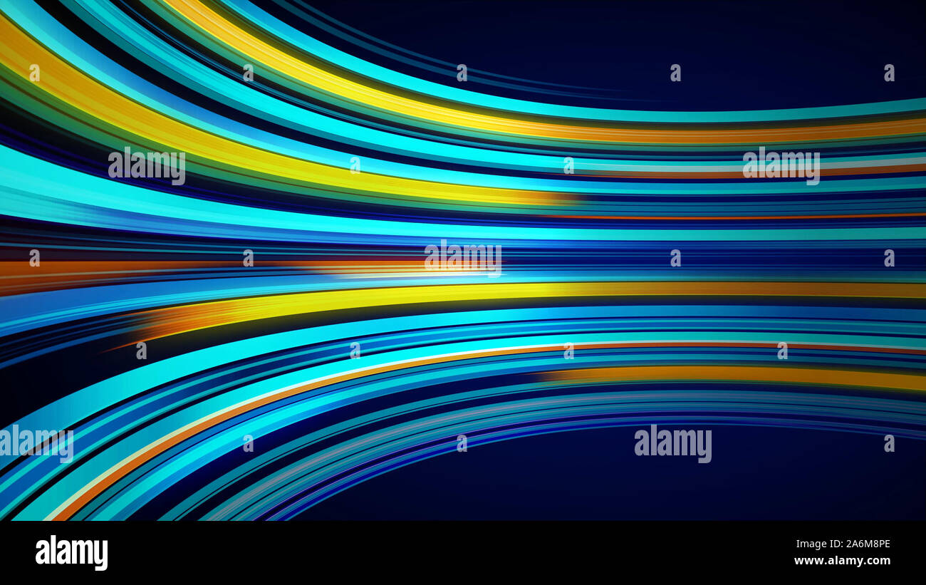 Blue colorful abstract background with animation moving of lines for ...