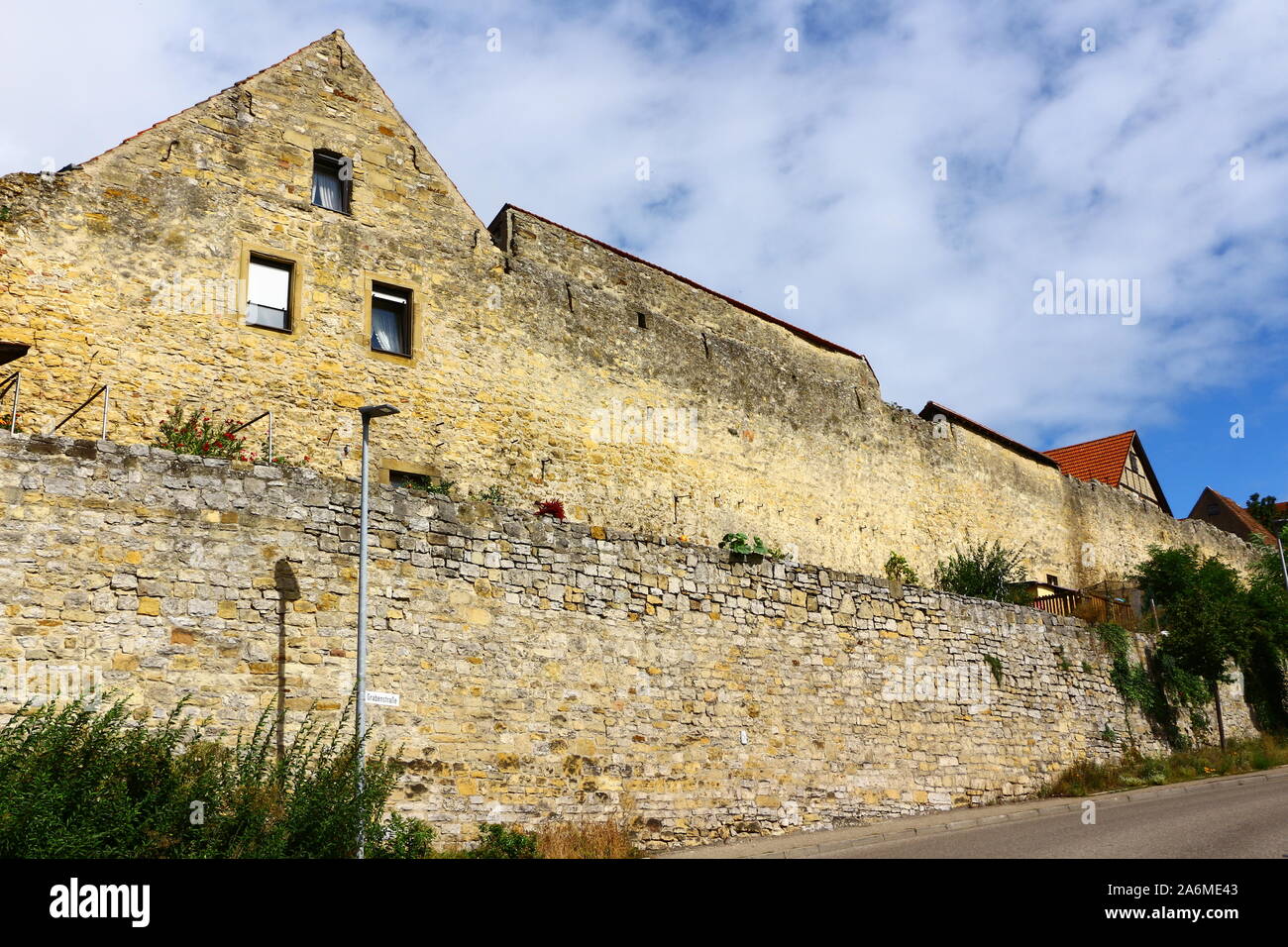 Historische Gebäude in der Altstadt von Marbach am Neckar Stock Photo