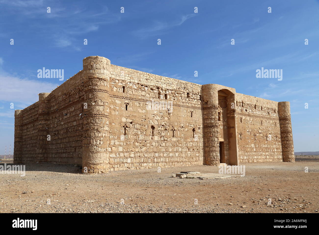 Qasr Al Kharana, Umayyad period Desert Castle, Amman Governorate, Jordan, Middle East Stock Photo
