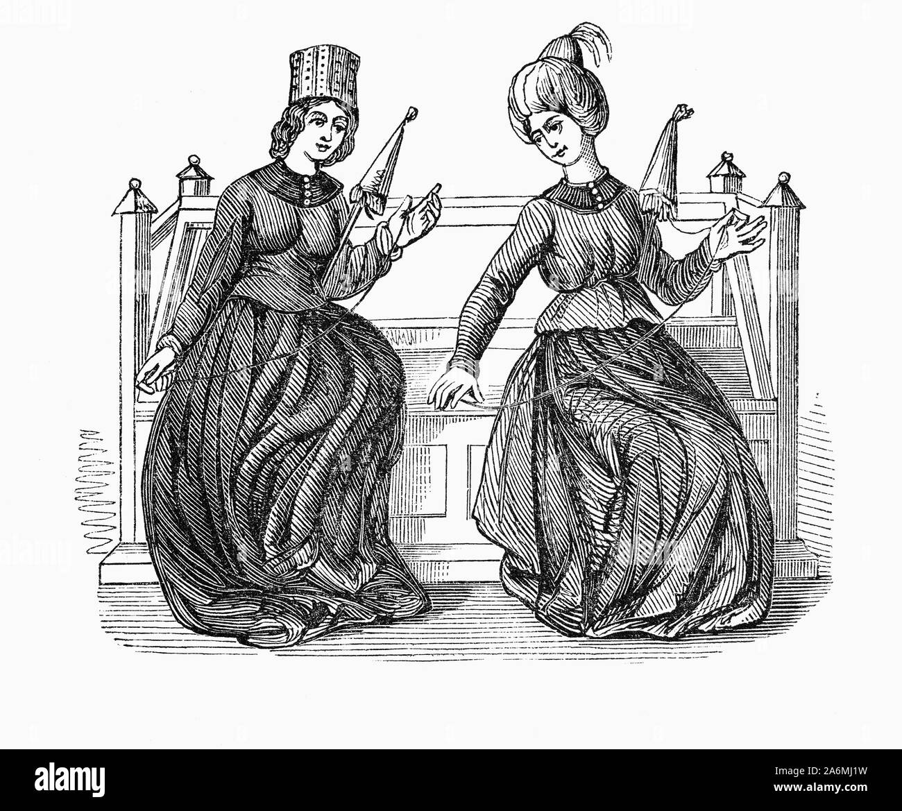 Distaff spindle Black and White Stock Photos & Images Alamy