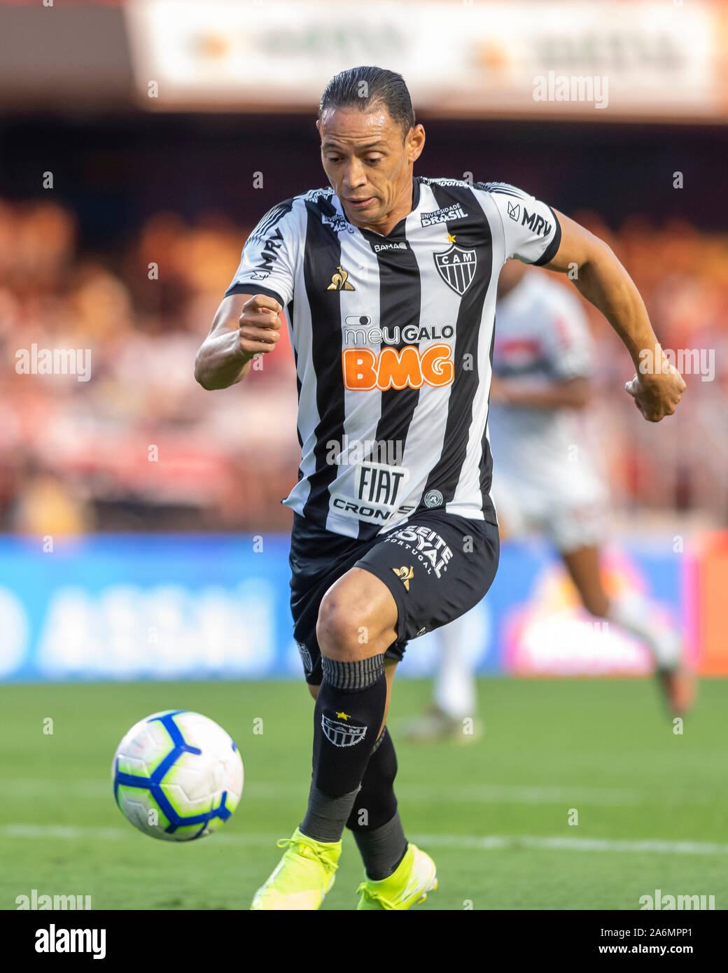 Sao Paulo, Brazil. October 27th 2019:  Atletico striker Ricardo Oliveira during his club's game against Sao Paulo. The game won by Sao Paulo 2-0 took place at Morumbi Stadium in Sao Paulo and was for the 28th round of the Brazilian league known as 'Campeonato Brasileiro'. Stock Photo