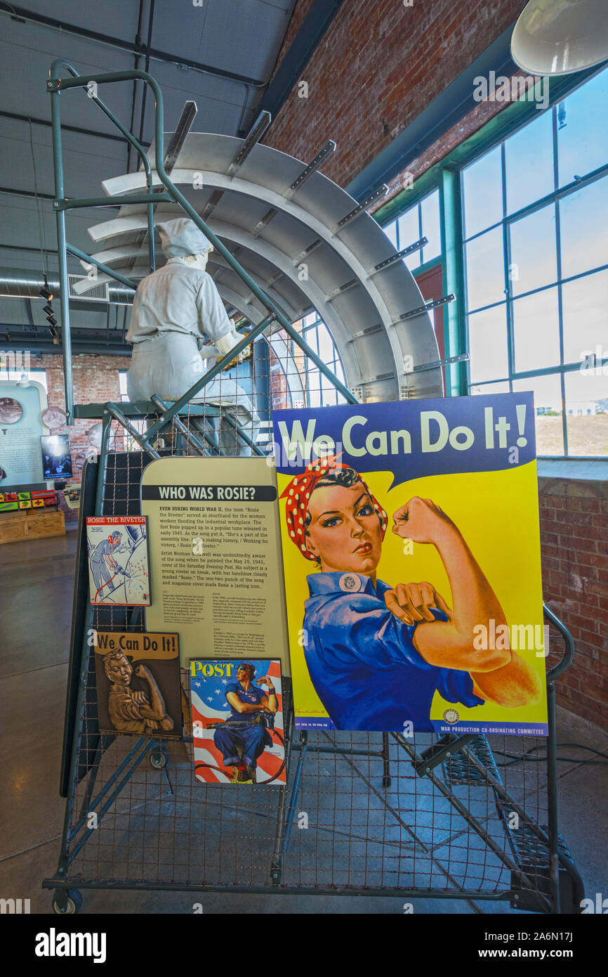 California, Richmond, Rosie the Riveter / World War II Home Front National Historical Park Stock Photo