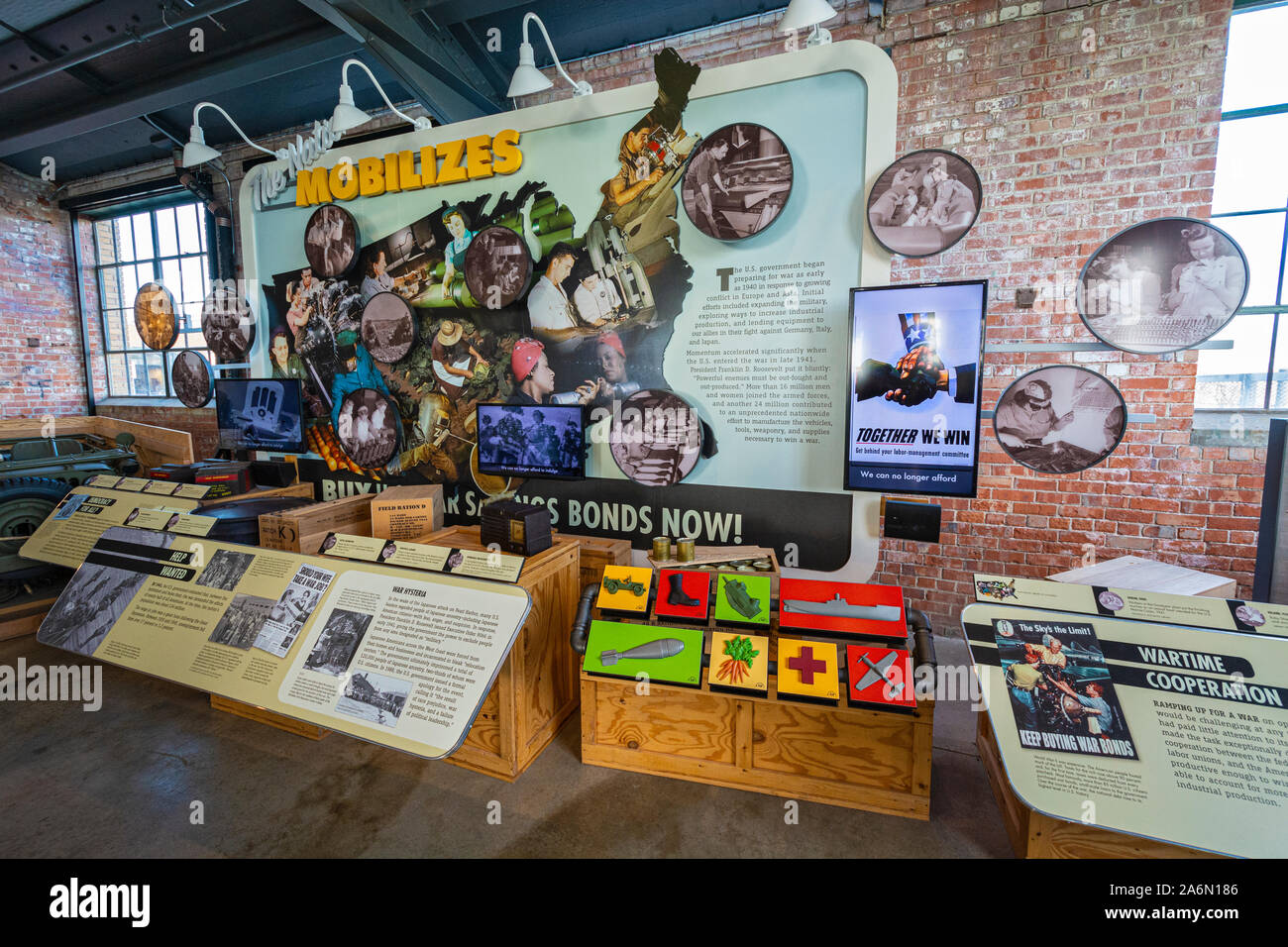 California, Richmond, Rosie the Riveter / World War II Home Front National  Historical Park Stock Photo - Alamy