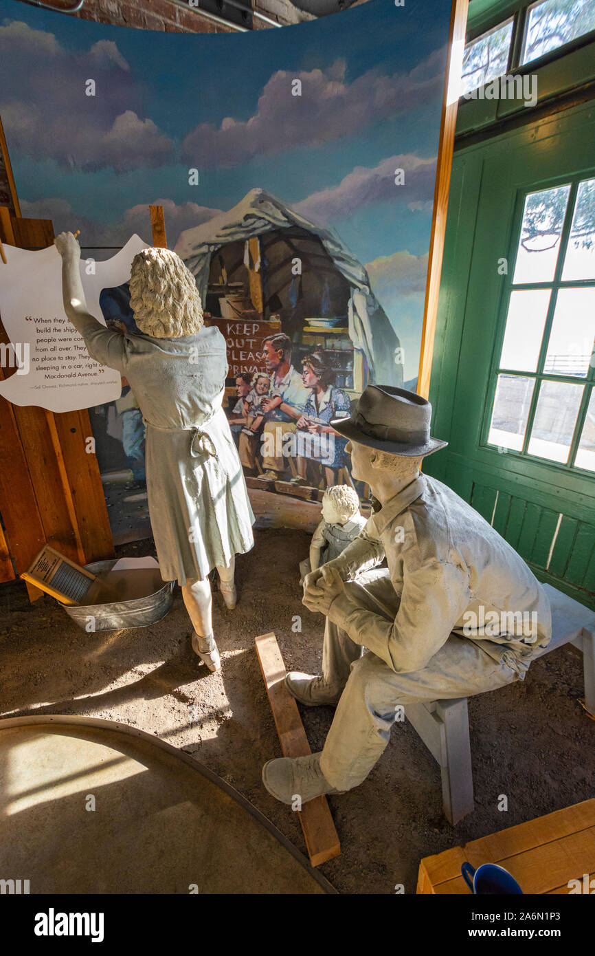 California, Richmond, Rosie the Riveter / World War II Home Front National Historical Park Stock