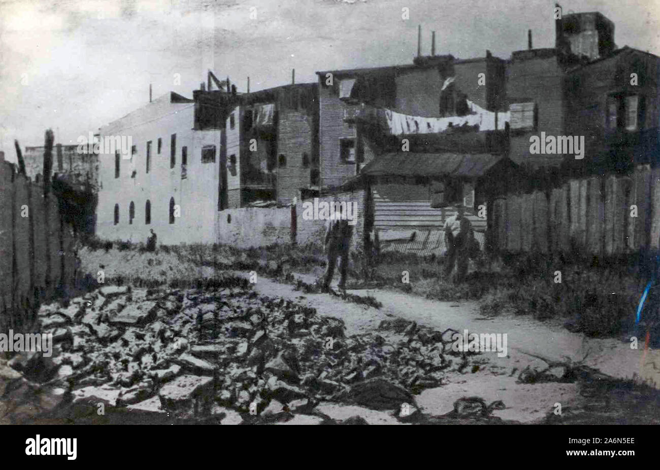 Inauguration of Caminito Street, La Boca (Buenos Aires, Argentina) - 1886 Stock Photo