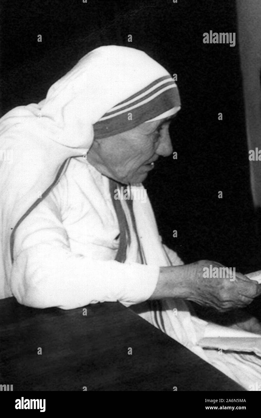 Mother Teresa of Calcutta Stock Photo