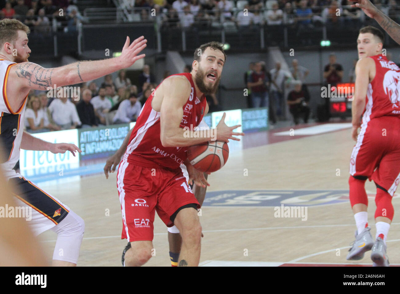 Italy. 27th Oct, 2019. At PalaEur Armani Jeans Milano beat Virtus Roma  79-73 (Photo by Paolo Pizzi/Pacific Press) Credit: Pacific Press  Agency/Alamy Live News Stock Photo - Alamy