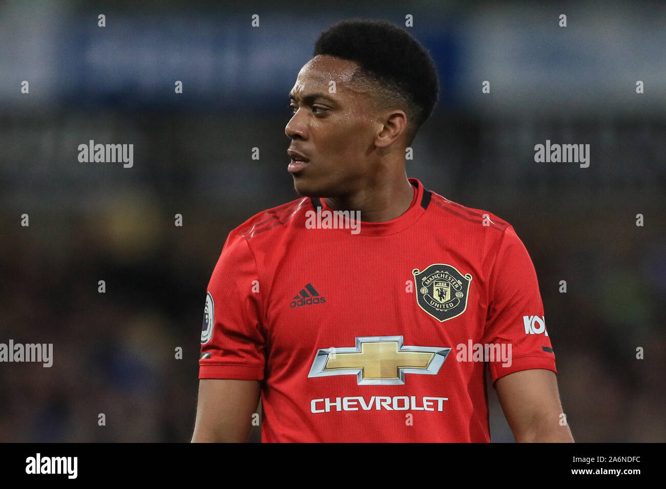 27th October 2019, Carrow Road, Norwich, England; Premier League, Norwich City v Manchester United : Anthony Martial (9) of Manchester United during the game Credit: Mark Cosgrove/News Images Stock Photo