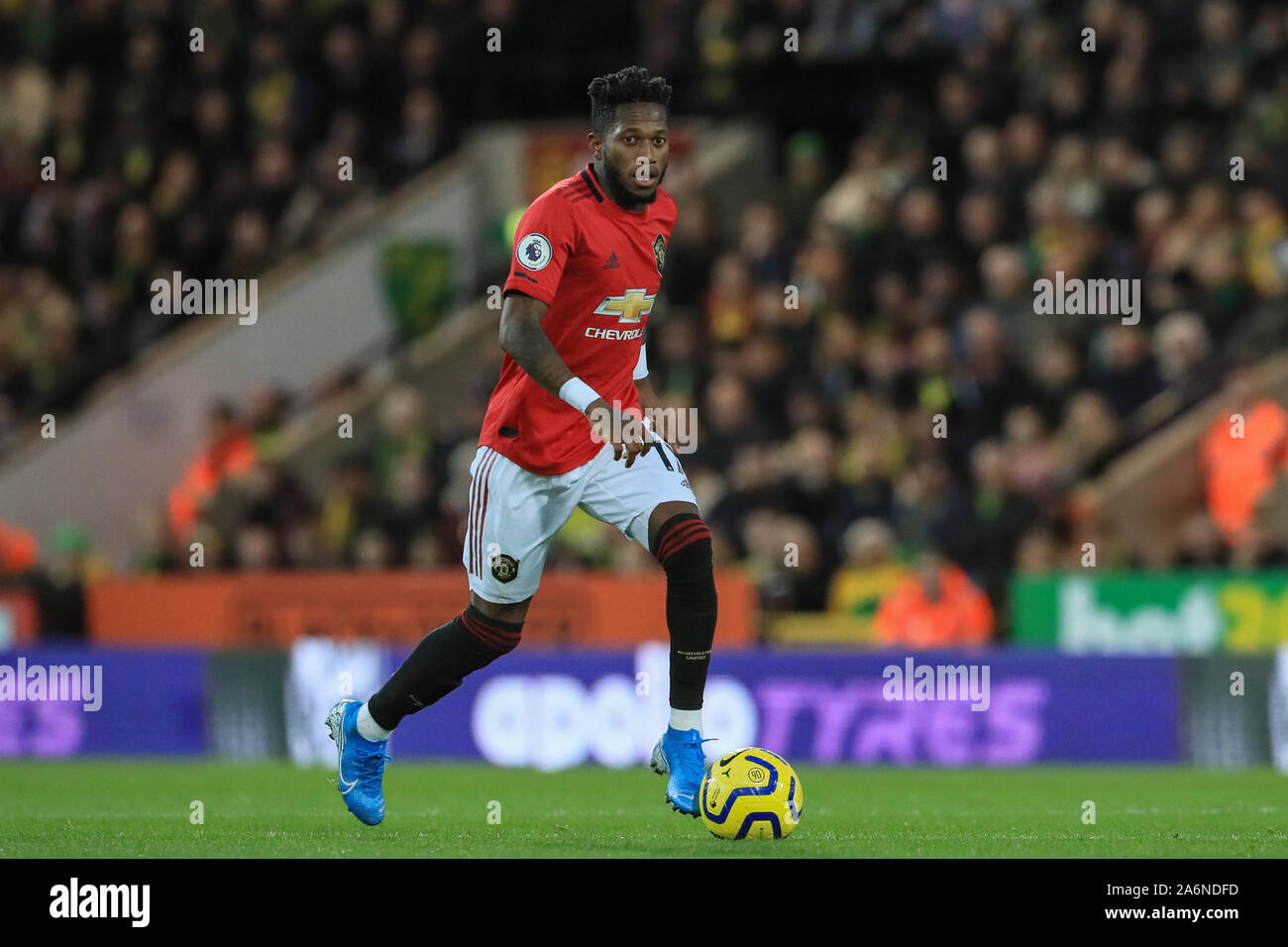 27th October 2019, Carrow Road, Norwich, England; Premier League, Norwich City v Manchester United : Fred (17) of Manchester United in action during the game  Credit: Mark Cosgrove/News Images Stock Photo