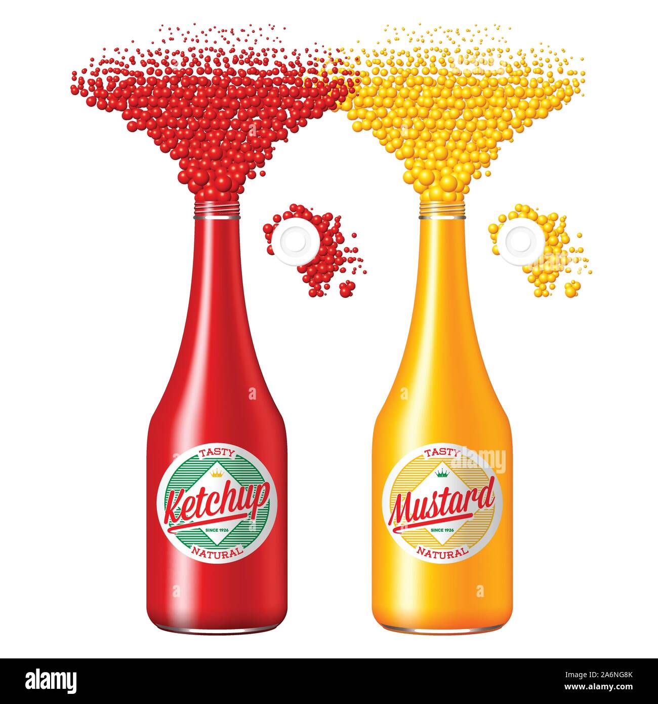 Plastic tomato ketchup bottle open hires stock photography and images