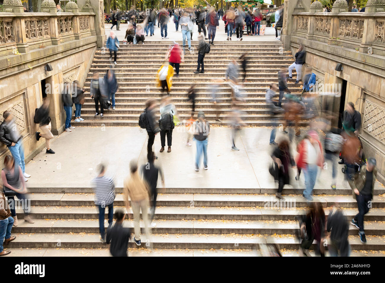 Overhead View Of Busy Crowds Of People Walking Up And Down The Steps At Bethesda Terrace In Central Park New York City Nyc Stock Photo Alamy Overhead View Of Busy Crowds Of People Walking Up And Down The Steps At Bethesda Terrace In Central Park New York City Nyc Stock Photo Alamy