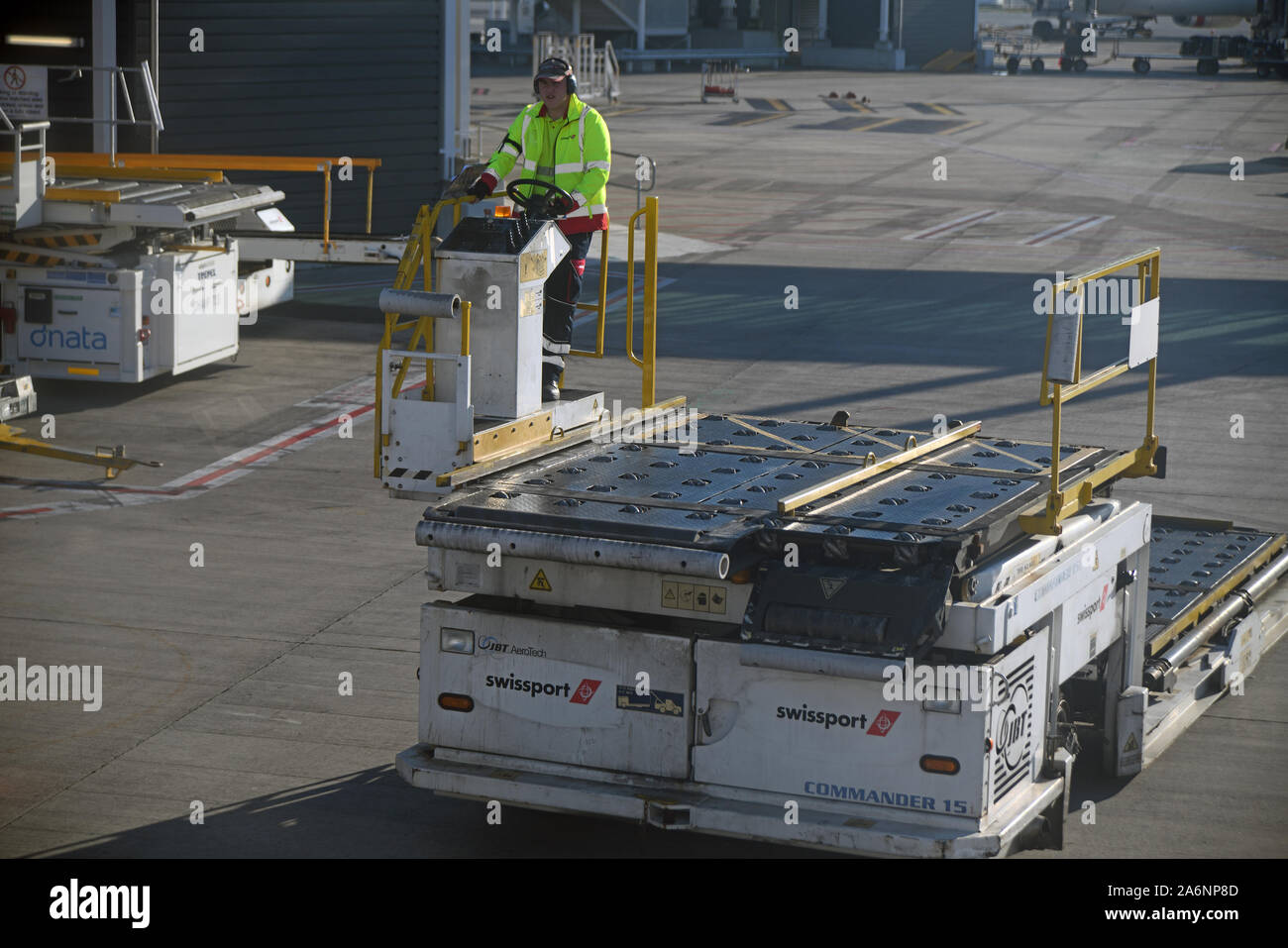 BRISBANE, AUSTRALIA, JULY 27, 2019 An unidentified luggage handler at