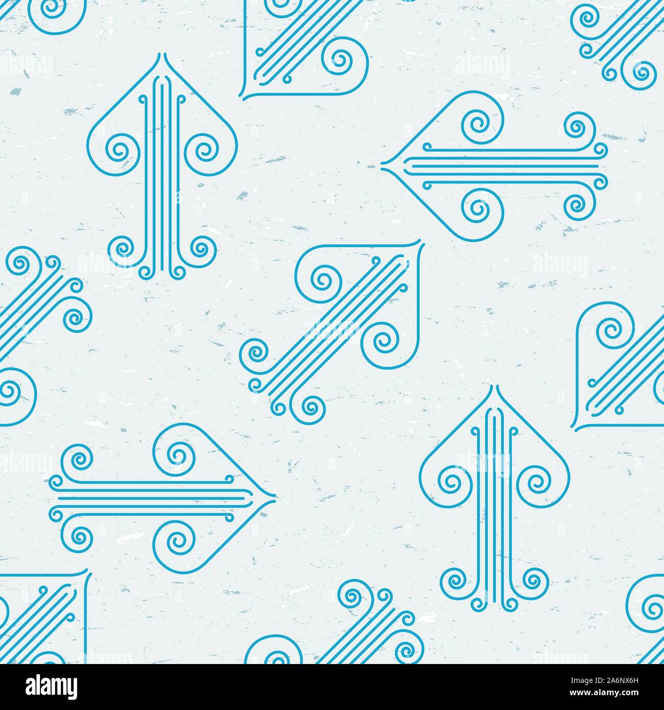 Seamless pattern with grungy arrows Stock Vector