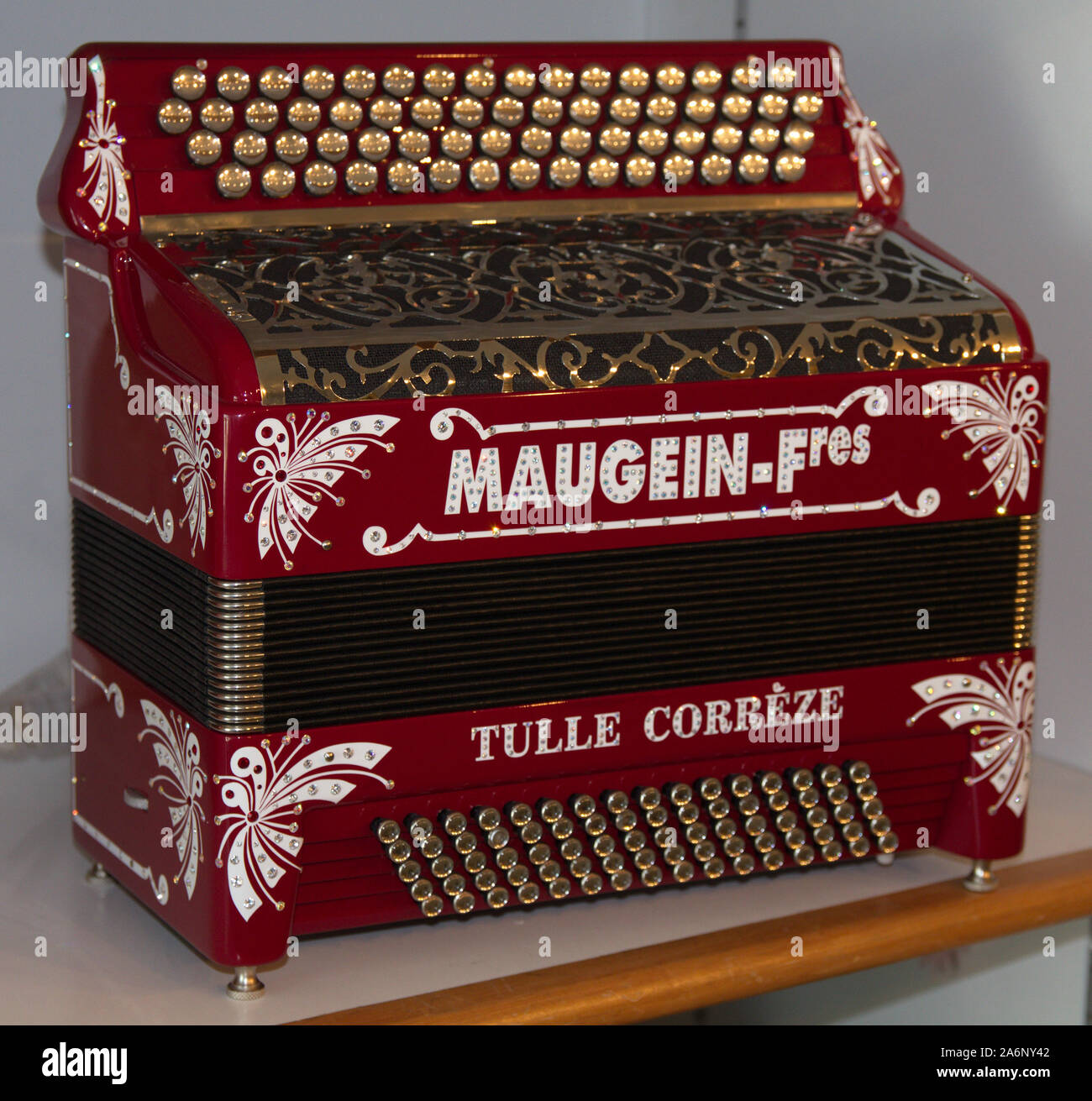 Accordion made by Maugein company in Tulle, Correze, France Stock Photo -  Alamy