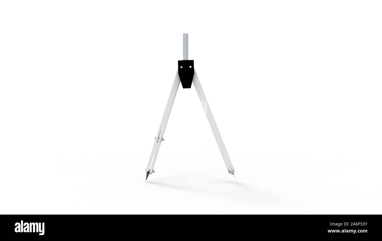 3d rendering of a compass isolated on white background Stock Photo - Alamy